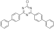 structure of CAS# 182918-13-4, 2,4-二([1,1'-联苯]-4-基)-6-氯-1,3,5-三嗪