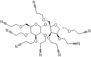 structure of CAS# 18304-13-7, Cyanoethyl sucrose