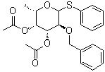 CAS 登录号：183051-73-2, 苯基 6-脱氧-2-O-(苯基甲基)-1-硫代-L-吡喃半乳糖苷二乙酸酯