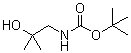 structure of CAS# 183059-24-7, (2-羟基-2-甲基丙基)氨基甲酸叔丁酯