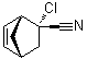 rel-(1R,2R,4R)-2-氯双环[2.2.1]庚-5-烯-2-甲腈分子结构 (CAS 18317-73-2)