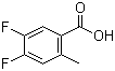 structure of CAS# 183237-86-7, 4,5-Difluoro-2-methylbenzoic acid