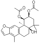 2-乙酰氧基-3-去乙酰氧基云实素 E分子结构 (CAS 18326-06-2)