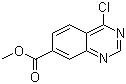 structure of CAS# 183322-47-6, Methyl 4-chloroquinazoline-7-carboxylate