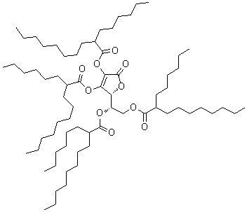 Tetrahexyldecyl ascorbate molecular structure (CAS 183476-82-6)