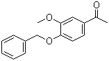 structure of CAS# 1835-11-6, 1-[4-(Benzyloxy)-3-methoxyphenyl]ethanone