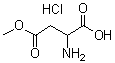 DL-Aspartic acid 4-methyl ester hydrochloride molecular structure (CAS 1835-52-5)