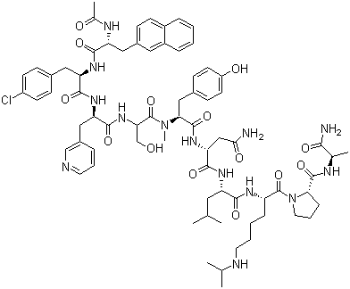Abarelix molecular structure (CAS 183552-38-7)