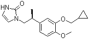 CAS 登录号：183659-72-5, 卡曲司特, 1-[(2S)-2-[3-(环丙基甲氧基)-4-甲氧基苯基]丙基]-1,3-二氢-2H-咪唑-2-酮