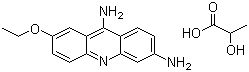 CAS 登录号：1837-57-6, 乳酸依沙吖啶, 2-乙氧基-6,9-二氨基吖啶乳酸盐