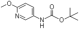 structure of CAS# 183741-80-2, N-(6-甲氧基吡啶-3-基)氨基甲酸叔丁酯