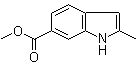 structure of CAS# 184150-96-7, 2-Methyl-1H-indole-6-carboxylic acid methyl ester