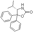 structure of CAS# 184346-45-0, (S)-(-)-4-异丙基-5,5-二苯基-2-恶唑烷酮