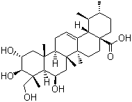 羟基积雪草苷分子结构 (CAS 18449-41-7)
