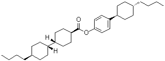 CAS # 184652-93-5, (all-trans)-4'-butyl-[1,1'-Bicyclohexyl]-4-carboxylic acid 4-(4-butylcyclohexyl)phenyl ester