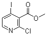 2-氯-4-碘-3-吡啶羧酸甲酯分子结构 (CAS 185041-05-8)