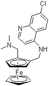 structure of CAS# 185055-67-8, Ferrochloroquine