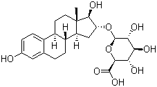 structure of CAS# 1852-50-2, Estriol-16beta-D-glucopyranosiduronic acid