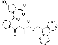 N-[芴甲氧羰基]甘氨酰-L-脯氨酰-(4R)-4-羟基-L-脯氨酸分子结构 (CAS 185213-75-6)