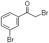 structure of CAS# 18523-22-3, 2,3'-Dibromoacetophenone