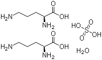 CAS 登录号：185423-58-9, L-鸟氨酸硫酸盐 (2:1) 一水合物