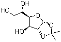structure of CAS# 18549-40-1, 1,2-O-Isopropylidene-D-glucofuranose