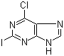 structure of CAS# 18552-90-4, 2-Iodo-6-chloropurine