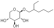2-乙基己基 beta-D-吡喃木糖苷分子结构 (CAS 185699-11-0)