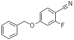 structure of CAS# 185836-35-5, 2-Fluoro-4-(phenylmethoxy)benzonitrile