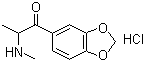 structure of CAS# 186028-80-8, 2-甲基氨基-1-(3,4-亚甲二氧苯基)-1-丙酮盐酸盐