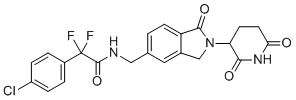 CAS 登录号：1860875-51-9, 4-氯-N-[[2-(2,6-二氧代-3-哌啶基)-2,3-二氢-1-氧代-1H-异吲哚-5-基]甲基]-α,α-二氟苯乙酰胺