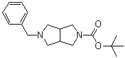 structure of CAS# 186202-73-3, 5-Benzylhexahydropyrrolo[3,4-c]pyrrole-2-carboxylic acid tert-butyl ester