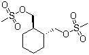 (R,R)-1,2-Bis(methanesulfonyloxymethyl)cyclohexane molecular structure (CAS 186204-35-3)