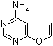 structure of CAS# 186454-70-6, 4-Aminofuro[2,3-d]pyrimidine