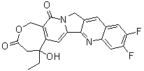 CAS # 186668-70-2, (±)-Diflomotecan, 5-Ethyl-9,10-difluoro-1,4,5,13-tetrahydro-5-hydroxy-3H,15H-oxepino[3',4':6,7]indolizino[1,2-b]quinoline-3,15-dione