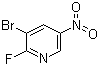 2-氟-3-溴-5-硝基吡啶分子结构 (CAS 1868-58-2)