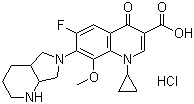 structure of CAS# 186826-86-8, Moxifloxacin hydrochloride