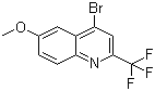 4-溴-6-甲氧基-2-(三氟甲基)喹啉分子结构 (CAS 18706-38-2)