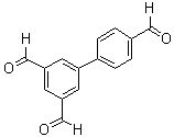 [1,1'-联苯]-3,4',5-三甲醛分子结构 (CAS 187281-19-2)