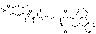 structure of CAS# 187618-60-6, Fmoc-D-Arg(Pbf)-OH
