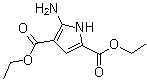 5-氨基-1H-吡咯-2,4-二甲酸二乙酯分子结构 (CAS 187724-98-7)