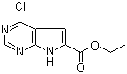 structure of CAS# 187725-00-4, Ethyl 4-chloro-7H-pyrrolo[2,3-d]pyrimidine-6-carboxylate