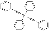 structure of CAS# 18784-61-7, Diphenylbis(phenylethynyl)silane