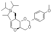 CAS # 187879-14-7, 1,5-Anhydro-2-deoxy-4,6-O-[(R)-(4-methoxyphenyl)methylene]-3-O-[tris(1-methylethyl)silyl]-D-arabino-hex-1-enitol
