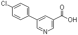 structure of CAS# 187999-33-3, 5-(4-氯苯基)烟酸