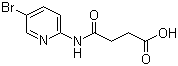structure of CAS# 188011-69-0, 4-[(5-Bromopyridin-2-yl)amino]-4-oxobutanoic acid