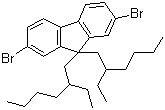 structure of CAS# 188200-93-3, 9,9-Di-(2'-ethylhexyl)-2,7-dibromofluorene