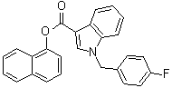 CAS 登录号：1883284-94-3, 1-[(4-氟苯基)甲基]-1H-吲哚-3-羧酸 1-萘基酯