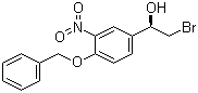CAS # 188690-82-6, (R)-1-(4-Benzyloxy-3-nitrophenyl)-2-bromoethanol, (R)-2-Bromo-1-(3-nitro-4-benzyloxyphenyl)ethanol