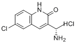 structure of CAS# 1887009-48-4, (S)-3-(1-氨基乙基)-6-氯喹啉-2(1H)-酮盐酸盐